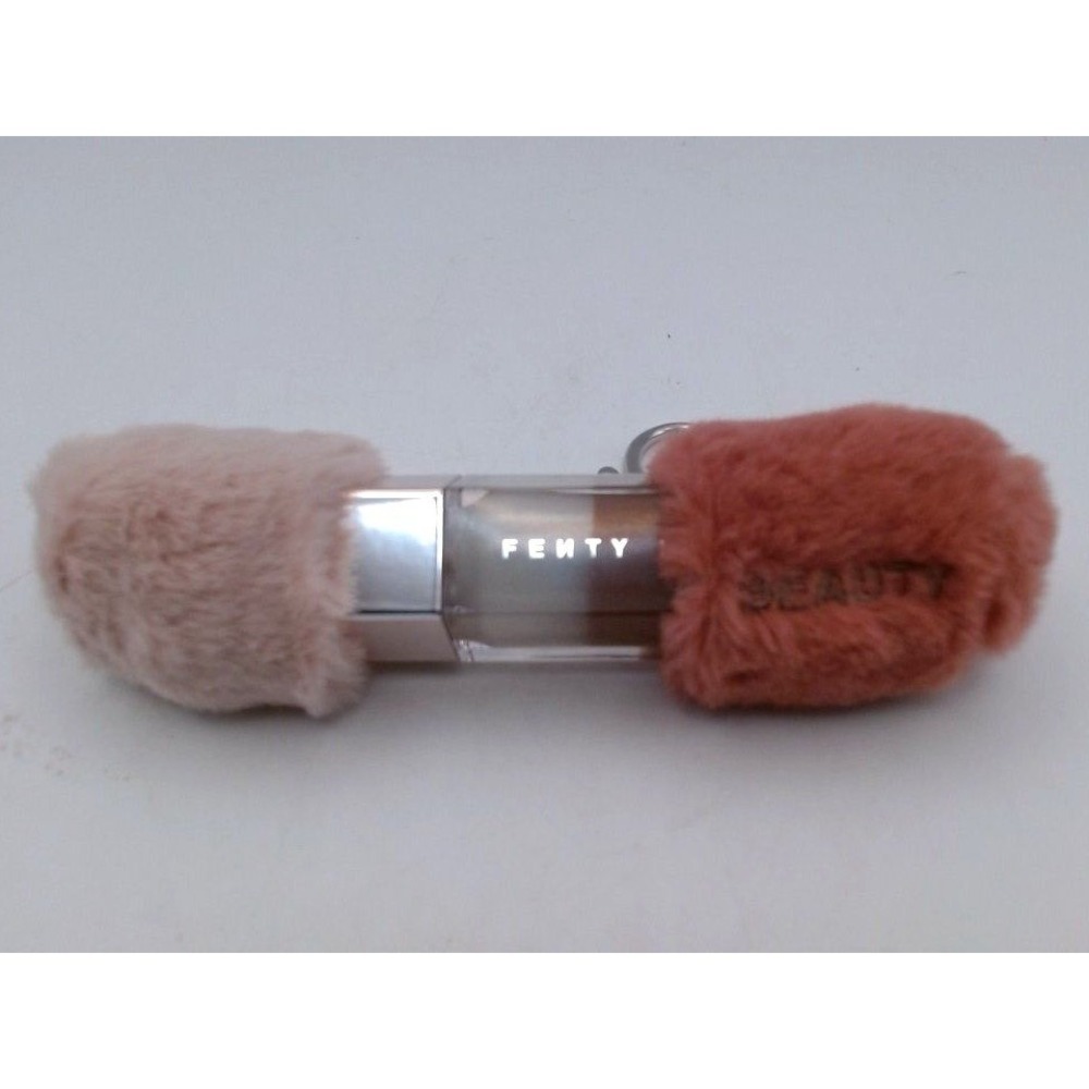 Fenty Beauty - Fuzzy Glass Bomb Holder Keychain Case w/Spiked Hot Chocolate, BN